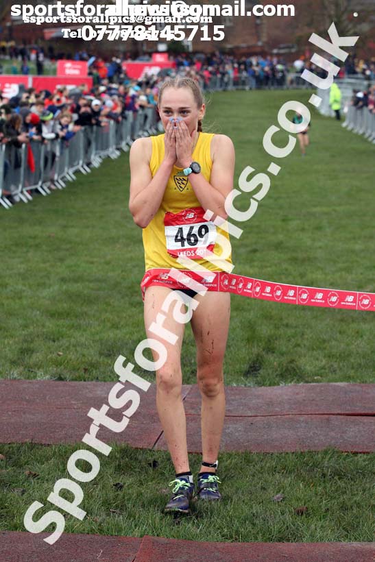Intermediate girls 2019 New Balance English Schools Cross Country Champs, Temple Newsam, Leeds. Photo:  David T. Hewitson/Sports for All Pics